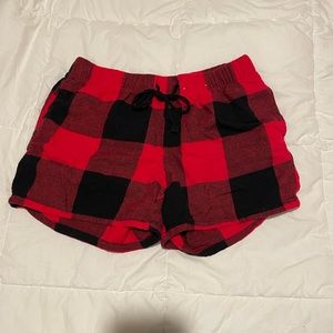 flannel comfy shorts